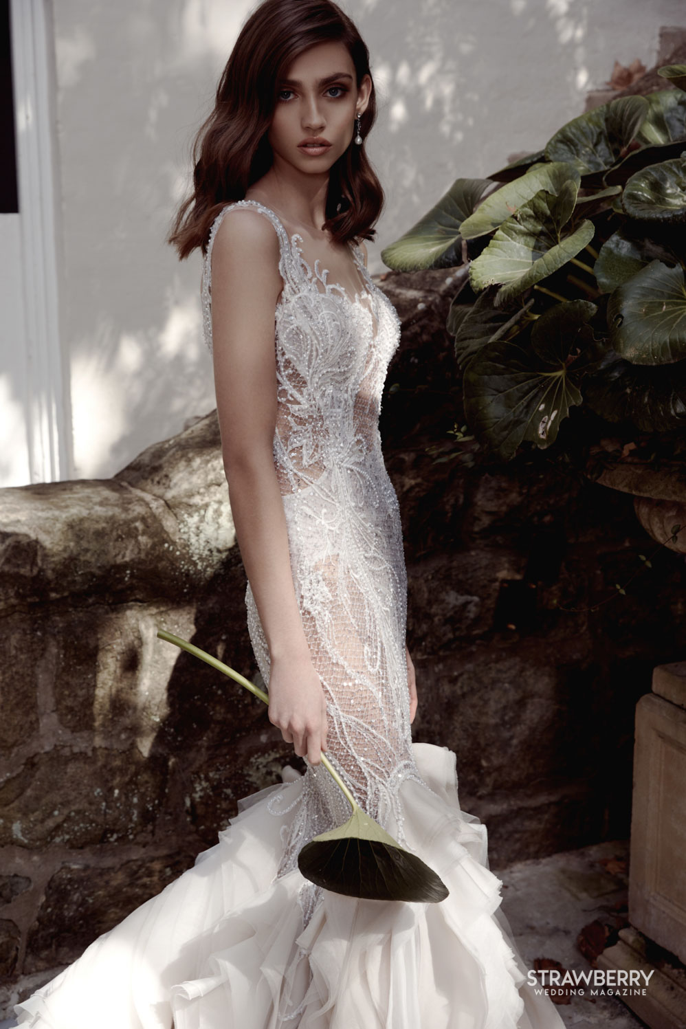 Wedding dress with a lace cape - Wedding dresses - Leah S Designs