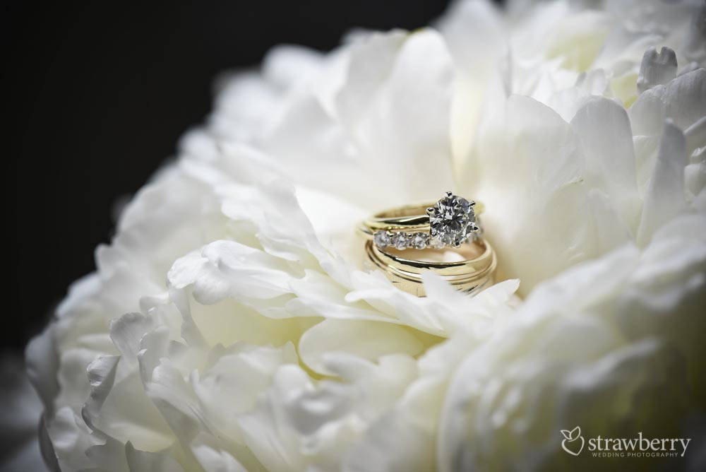 gold-rings-on-white-wedding-flowers