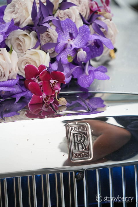 violet-orchids-on-rolls-royce-closeup